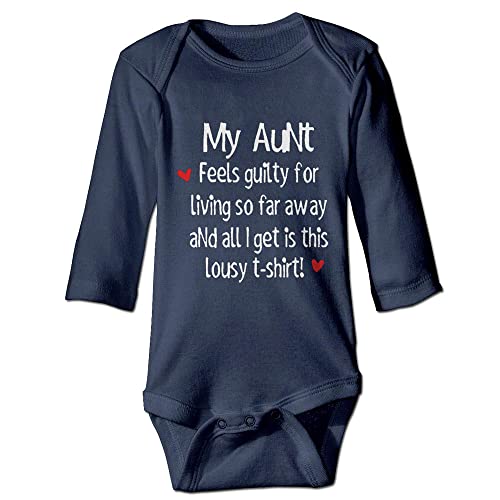 Poemsimai My Aunt Feels Guilty Baby Bodysuit Infant Bodysuit Long Sleeve Playsuit Unisex