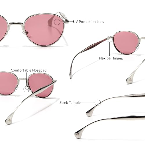 Image of Voyage Round Polarized Sunglasses for Men & Women (Black Lens | Black Frame - MG7609)