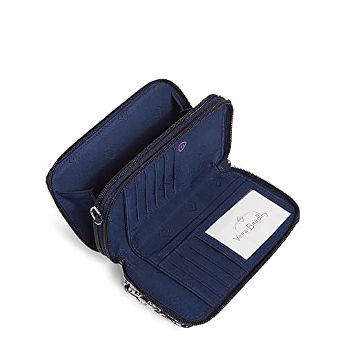 Vera Bradley Women's Cotton Collegiate All in One Crossbody Purse with RFID Protection (Multiple Teams Available)2