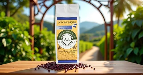 Aroma Coffee Bean Nicaragua Café en Grano Tueste Medio 8 oz miniatura 7