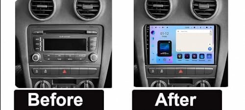 Pantalla Carplay para Audi A3 8P y S3 con Android Auto inalámbrico y GPS 2