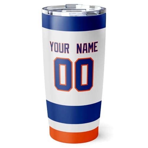 Image of ANTKING New York Tumbler 20oz Custom Name Number Travel Mug Gifts | Stainless Steel Insulated Coffee Cup for Men Women