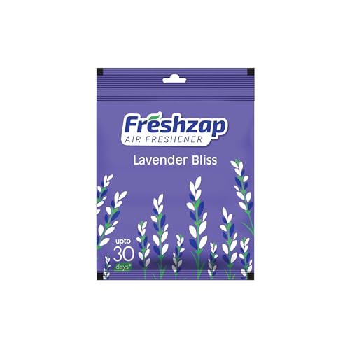 FRESHZAP Air freshener Lavender Bliss 10g (Air Pocket) | Refreshing Lavender aroma for Room, Car, Bathroom, & Toilet | Long Lasting scent up to 30 days | (B0CP29387G) Amazon Price History, Amazon Price Tracker