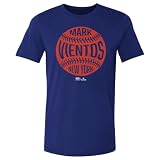 500 LEVEL Mark Vientos Shirt - Mark Vientos New York M Vintage Baseball WHT (Royal Blue, X-Large)