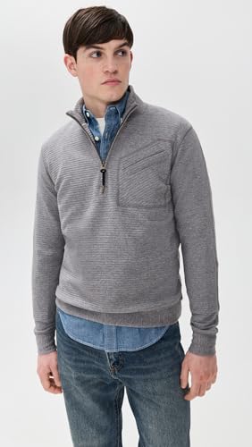 Billy Reid Men's Quilted Half Zip2