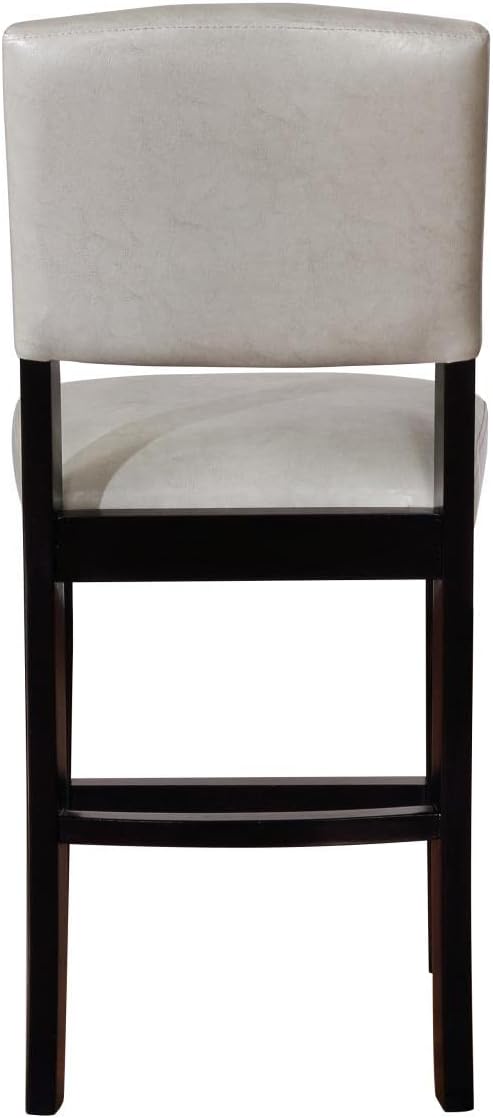 Linon Monaco Gray Counter Stool Dove Gray