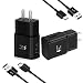Wall Charger Adaptive Fast Charger Kit for Samsung Galaxy Note 8/9/10, Galaxy S8/S8+/S9/S9+/S10/S10+/S10E, MBLAI Type C True Digital Adaptive Fast Charging (2 x Wall Charge, 2 x Type-C Cable) Black