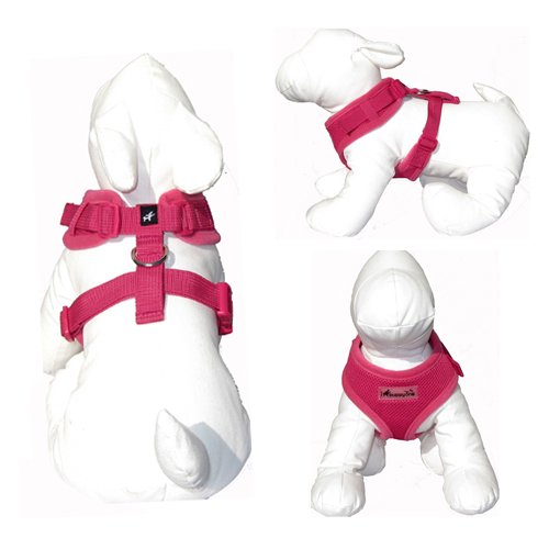 Ipuppyone Adjustable Dog Soft Harness Air Flex Size:medium Color:pink #TOP3