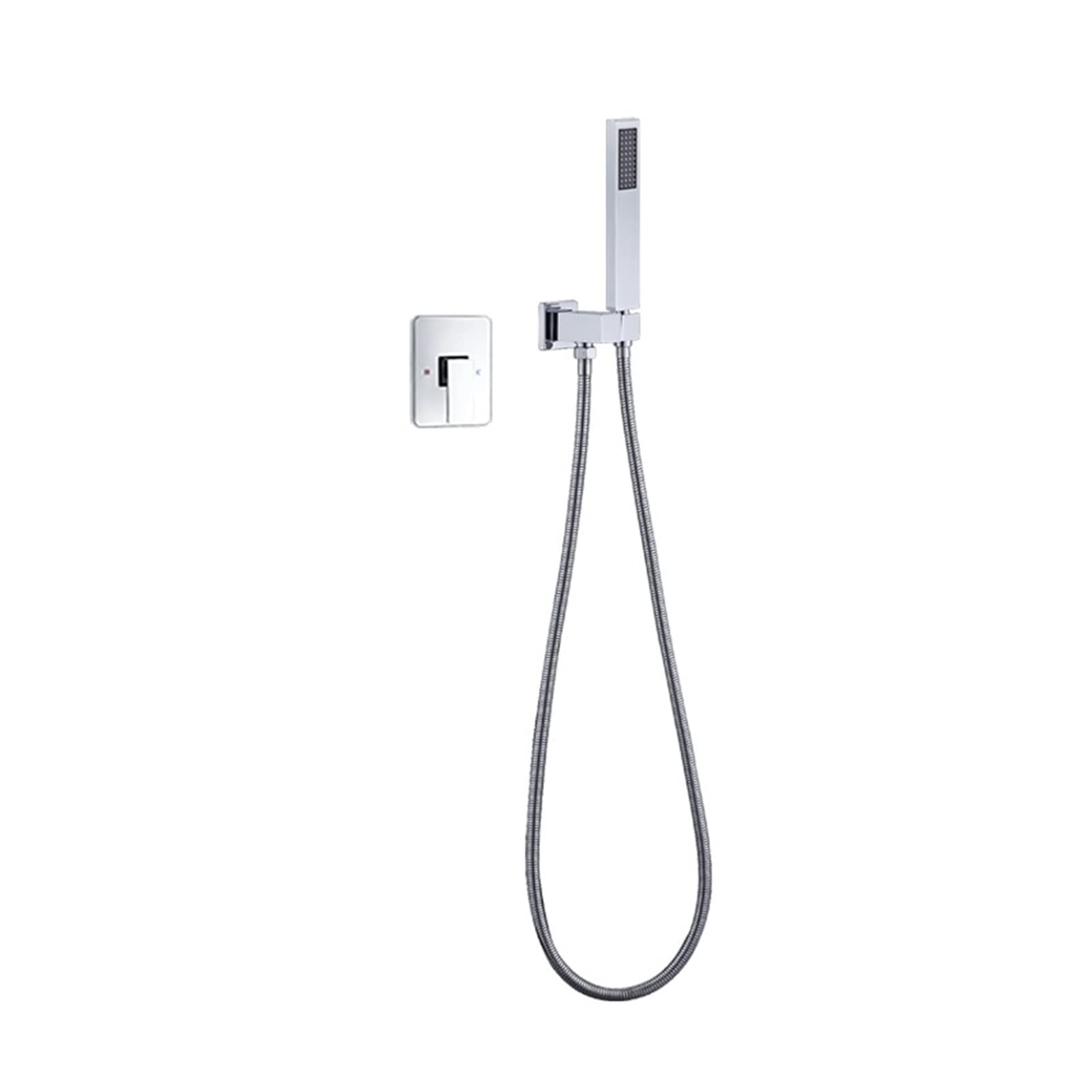 Pommeau de douche carré laiton résistant pour remplacer un support cassé