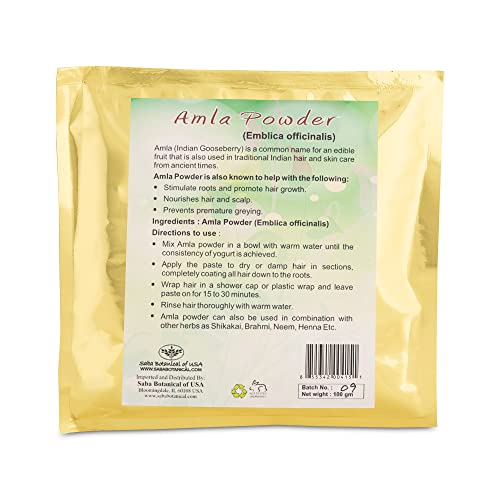 Polvo Puro de Amla para Cuidado de Cabello y Piel 100 g miniatura 2