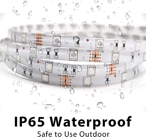 Daybetter Waterproof Led Light Strips, Outdoor Led Strip Lights 100Ft (3 Rolls Of 32.8Ft) Music Sync Color Changing 5050 Rgb Led Strip With App Remote Control, Led Lights For Indoor Outdoor Use, Ip65 #TOP1