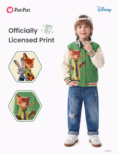 Image of Disney Marvel Bomber Jacket Spider Man Toy Story Cars Varsity Cardigan2-13Y | Officially Licensed Snap Button Coat,Fall Star Wars Graphic Cloth Top,Hulk Venom Stitch Mickey Lightning Mcqueen Kids Apparel