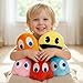 WjcnPac-Man 6inches Pac Plush Toy, Ghost Stuffed Plushes,Set of 5 Toys Can Be Used for Party Decoration, Soft and Comfortable Stuffed Animal, Suitable for Birthday Gifts, Children's Day Giftsetc.