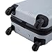 Travelers Club Chicago Hardside Expandable Spinner Luggage, Silver, 22
