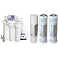 APEC WATER Top Tier Supreme Certified Alkaline Mineral pH+ Drinking Water Filter System + Spare Pre-Filter Set