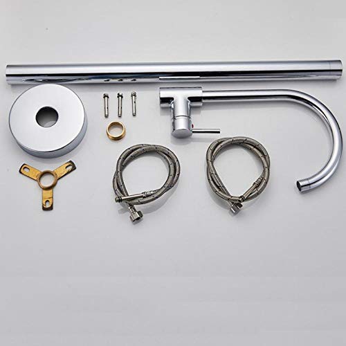 Robinet de baignoire-douche chromé mitigeur monocommande - 6