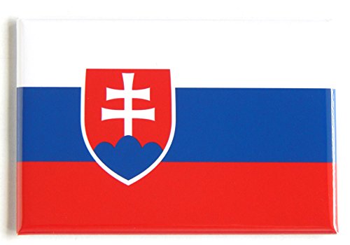 Imán de nevera bandera de Eslovaquia 2 x 3 pulgadas miniatura 1