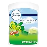 Febreze Wax Melts Air Freshener With Gain, Original Scent (Pack of 8)
