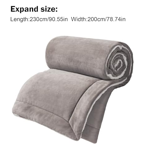 Couverture pelucheuse haut de gamme et couette épaisse double couche
