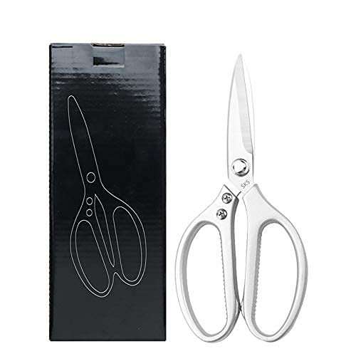 tijeras, Tijeras de cocina acero inoxidable con mangos antideslizantes(Stainless Steel?silver)