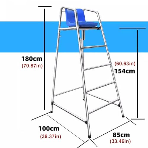 Silla de Socorrista Resistente para Exterior, Alto 190 cm miniatura 2