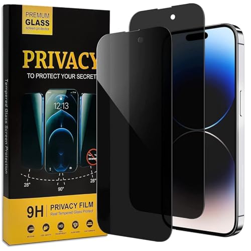 KNEKT Privacy Screen Protector Tempered Glass Screen Protector Anti-Spy Tempered Glass Film for All Models of Iphone (Iphone 16 15 pro 15)