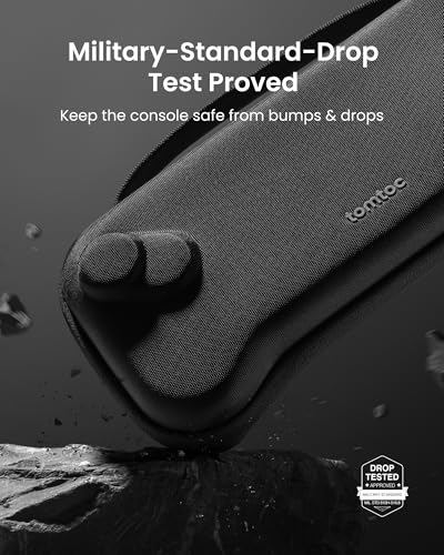 Image of tomtoc Slim Carrying Case for ROG Xbox Ally X / ROG Xbox Ally 2025, Military Grade Protection Hard Shell Protective Cover, Portable Odorless Felt Travel Bag for Console & Accessories [Windows]