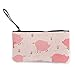 Produktbild Pink Cute Lazy Pig Tote Einkaufstasche Frauen Münzgeldbörse Brieftasche Make-up Tasche Bleistift Tasche Wurf Mädchen Student