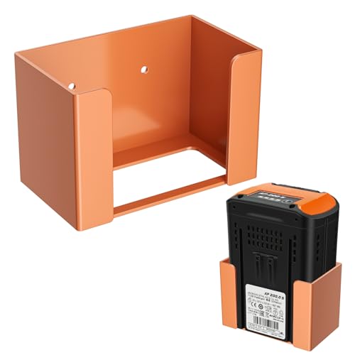 Wall Mount Holder for STIHL AP 200 S Battery, Battery Storage Compatible with STIHL AP 200 S System Products, Orange