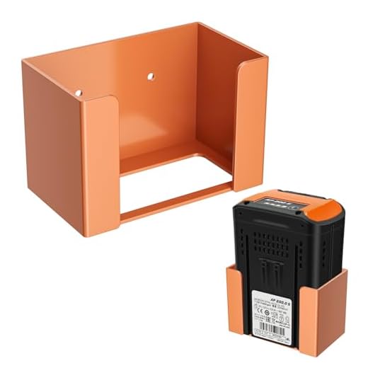 Wall Mount Holder for STIHL AP 200 S Battery, Battery Storage Compatible with STIHL AP 200 S System Products, Orange