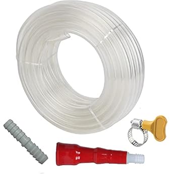 AASONS Water Pipe, Garden Hose , Transparent Tube Flexible PVC Pipe, With Joint Adaptor, Tap Connecter Nozel & Hose Clip (1/2