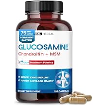 VITAL HERBAL Liposomal Glucosamine with Chondroitin, MSM- Maximum Potency- Support Joints, Cartilage