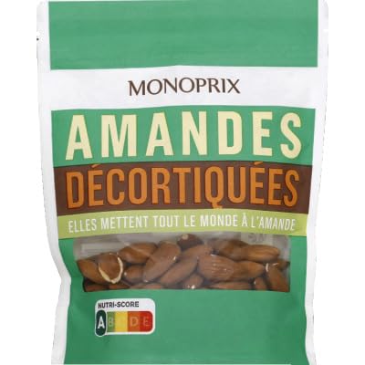 Monoprix Amandes decortiquees - Le paquet de 125g