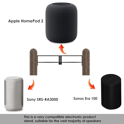 Support Echo Studio en bois avec isolation des vibrations pour enceinte - 2