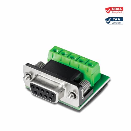Image of TRENDnet RS232 to RS422 RS485 Converter Adapter, Serial Port Data Converter, Black, TI-S100