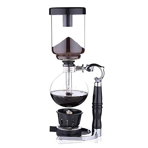 HYY-YY Don Pedro Sifon Kaffebryggare Manual Hushållens Sifon Pot Set Glas Kaffebryggare Kaffe Sifon Pot Coffee Appliance (Färg: Svart, Storlek: 34x15cm)