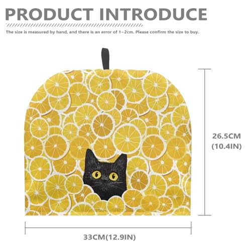 Image of Tea Pot Cover Yellow Lemon Print Teapots Cosy Insulated Tea Cozies Home Kitchen Decoration Teapot Dust Cover Warming Tea Kettle Quilt Creative Gifts for Party