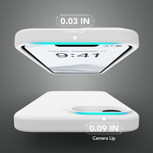 Image of Magnetic for iPhone 17e /iPhone 16e Case, Compatible with MagSafe, [Soft Anti-Scratch Microfiber Lining] Slim Silicone Shockproof Protective Phone Case for iPhone 17e /16e 6.1 inch, White