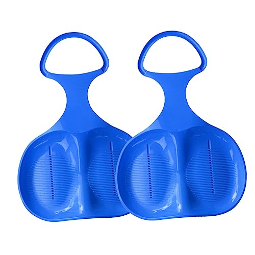 ifundom 2Pcs Skiing Board Thickened Durable Snowboard for Outdoor Winter Fun Compact Skid Design for Family Play and Grass