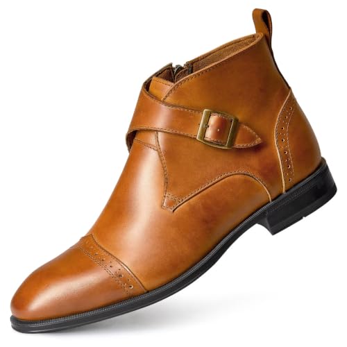 Image of Arkbird Men's Dress Boots Genuine Leather Ankle Boot for Men Classic Casual Oxford Style Footwear