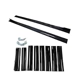 Compatible for Mazda3 MK4 Sedan Diffusers Accessories 2019+ Side Skirts Extension Rocker Panels Lip Bumper ABS 8pcs Glossy Black
