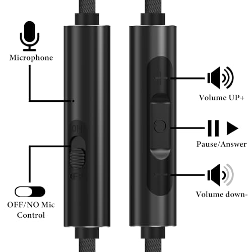 Cable de Audio Jack 3.5mm con Micrófono, 1.2 m miniatura 3