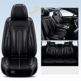 Ciroing Fundas Asientos Coche Accesorios Universales para Lexus CT Ct200 2010-2017 Is250 Is 250 Cuero Funda Asiento.Negro