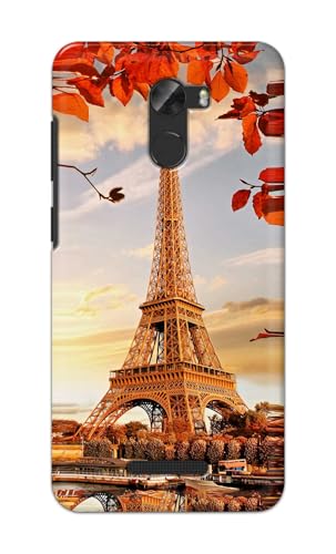 Image of Printed Hard Back Cover for Gionee A1 Lite Back Cover (Eiffel Tower -K1) -190724(DP)