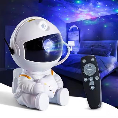 INDOTEAM Astronaut Galaxy Projector Night Light - Nebula Star Pro...