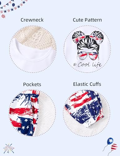 Image of Girl Clothes Cute Cool Girl Tops Splicing Pants 2 Piece Girls Summer Outfits 6-14 Years