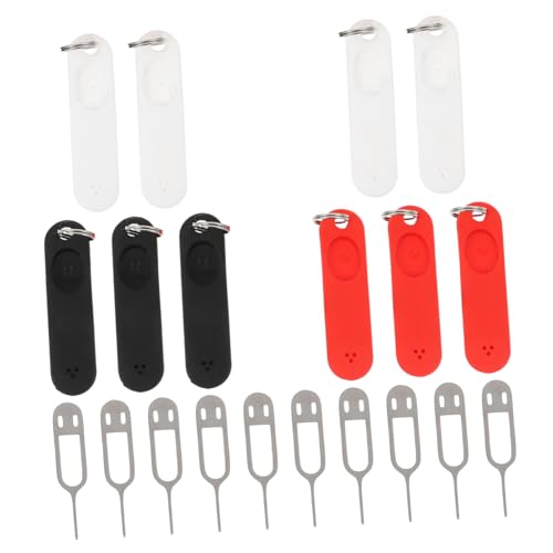 SHINEOFI 10 Piezas Agujas Extractoras de Tarjetas Sim Herramienta de Remoción de Bandejas Colores Aleatorios Compatible con Teléfonos y Tabletas Color Aleatorio