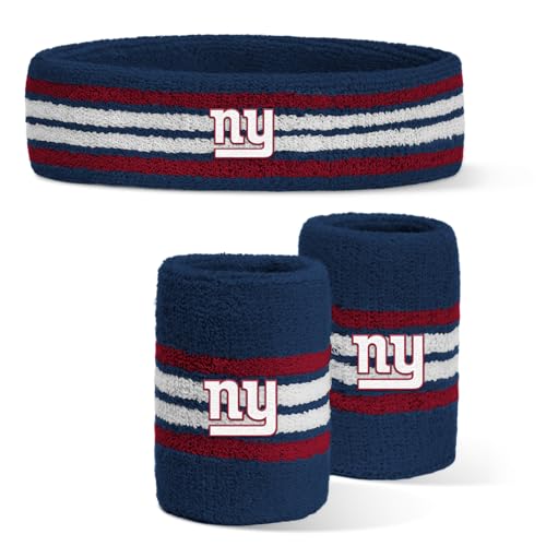 Image of For Bare Feet NFL Officially Licensed Team Logo Headband & Wristband Combo Pack Team Color OSFM