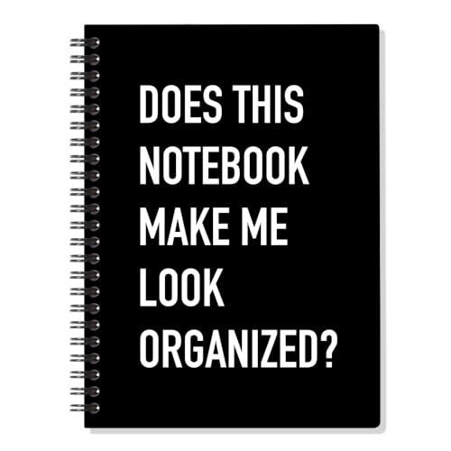 Cahier à spirales ligné de 160 pages avec couverture rigide pour l'organisation au bureau