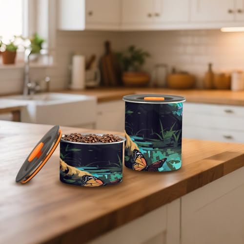 Envase hermético para café acero inoxidable 900ml miniatura 6